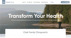 Desktop Screenshot of clarkfamilychiro.net